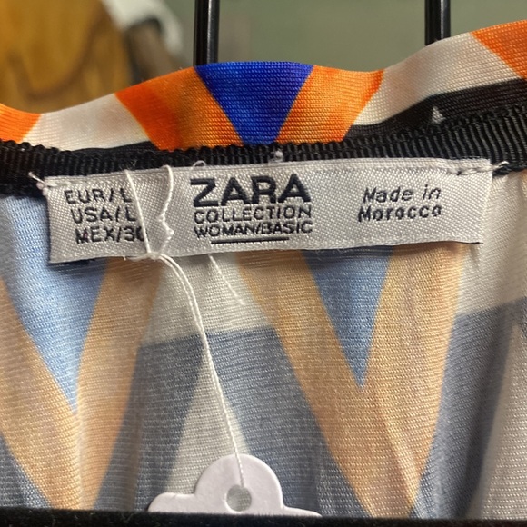 Colorful Chevron Printed Zara Dress - Picture 6 of 6